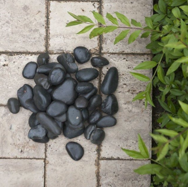 Pebbles Black Polished Sac 20kg