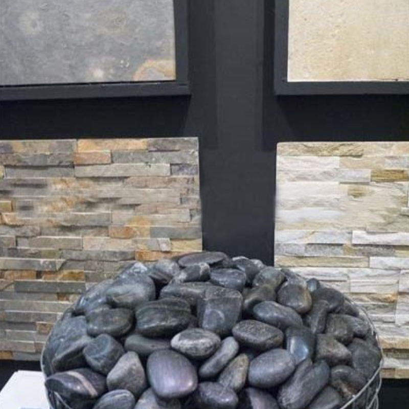 Pebbles Black Polished Sac 20kg